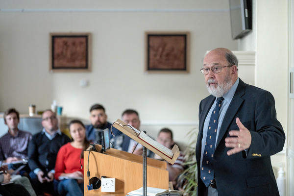 NT Wright teaching in the Lower Common Room
