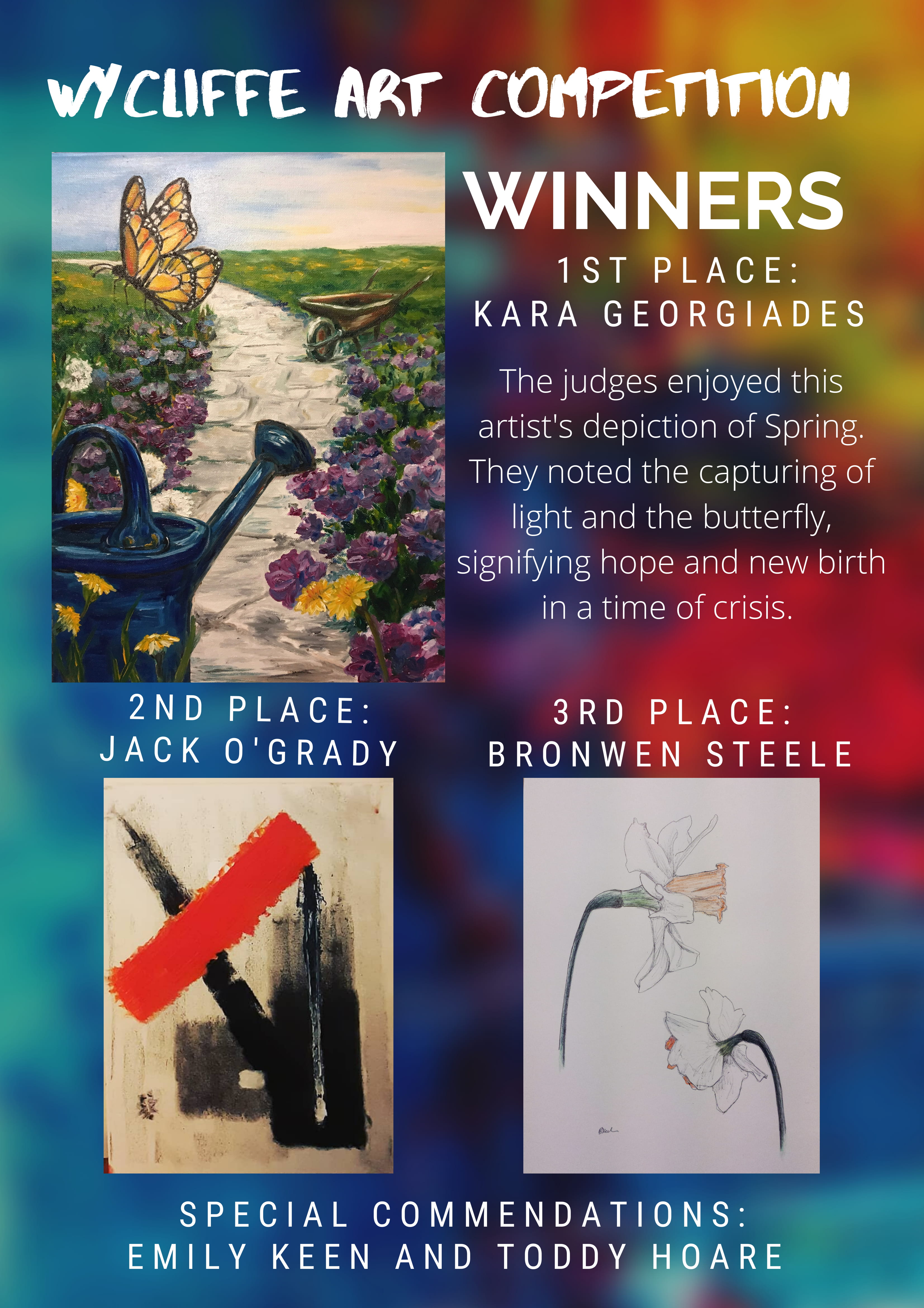 wycliffe art competition march 2020 winners poster